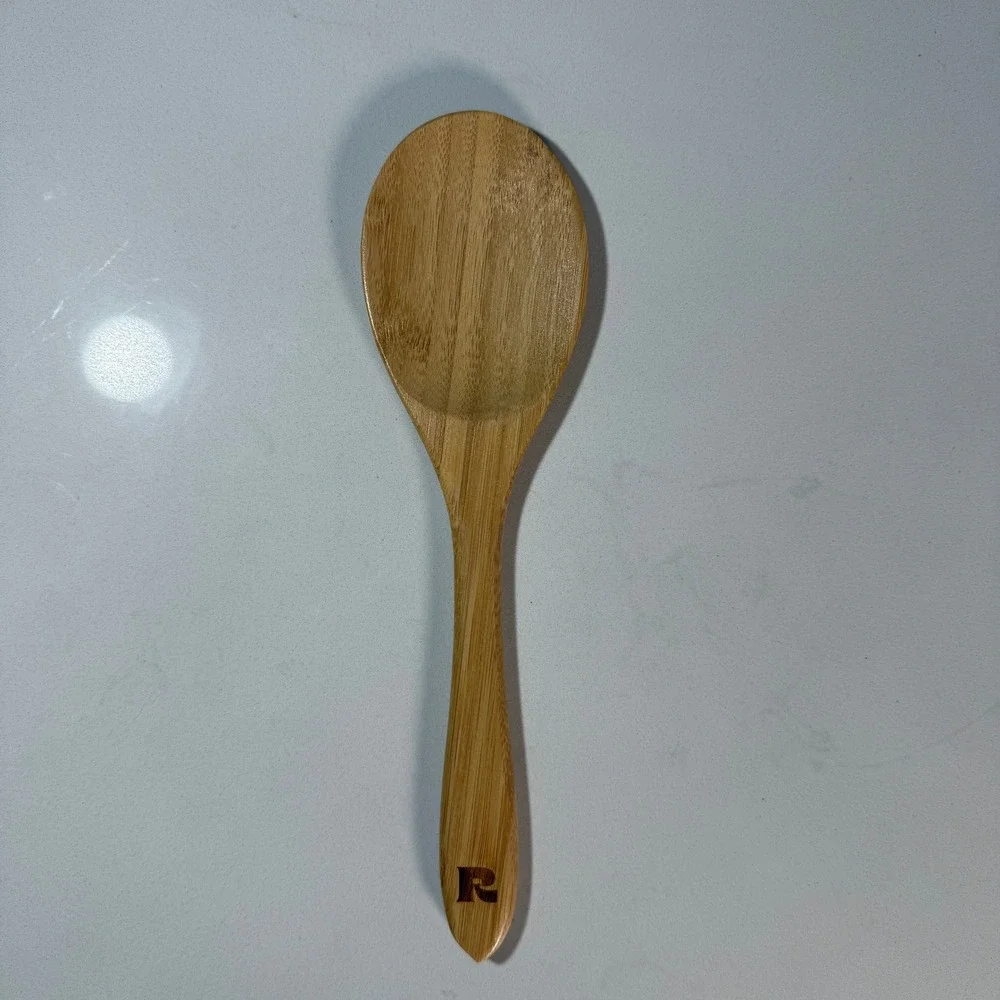 Riveira Bamboo Wooden Spoons‎ for Cooking Utensil Set Non Toxic 6 Piece